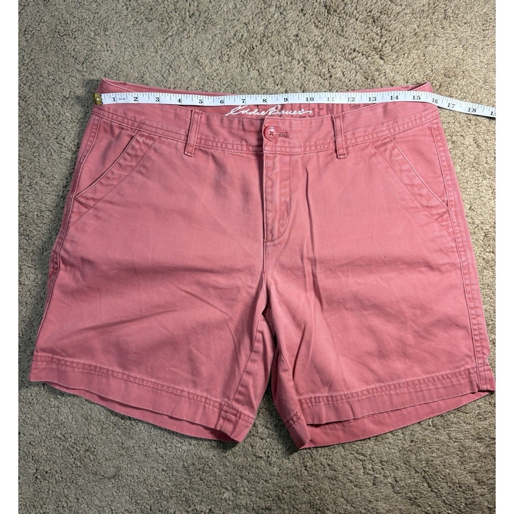 Eddie Bauer Legend Wash Mercer Shorts Women 4 Salmon Slash Pockets Outdoor - Picture 7 of 10